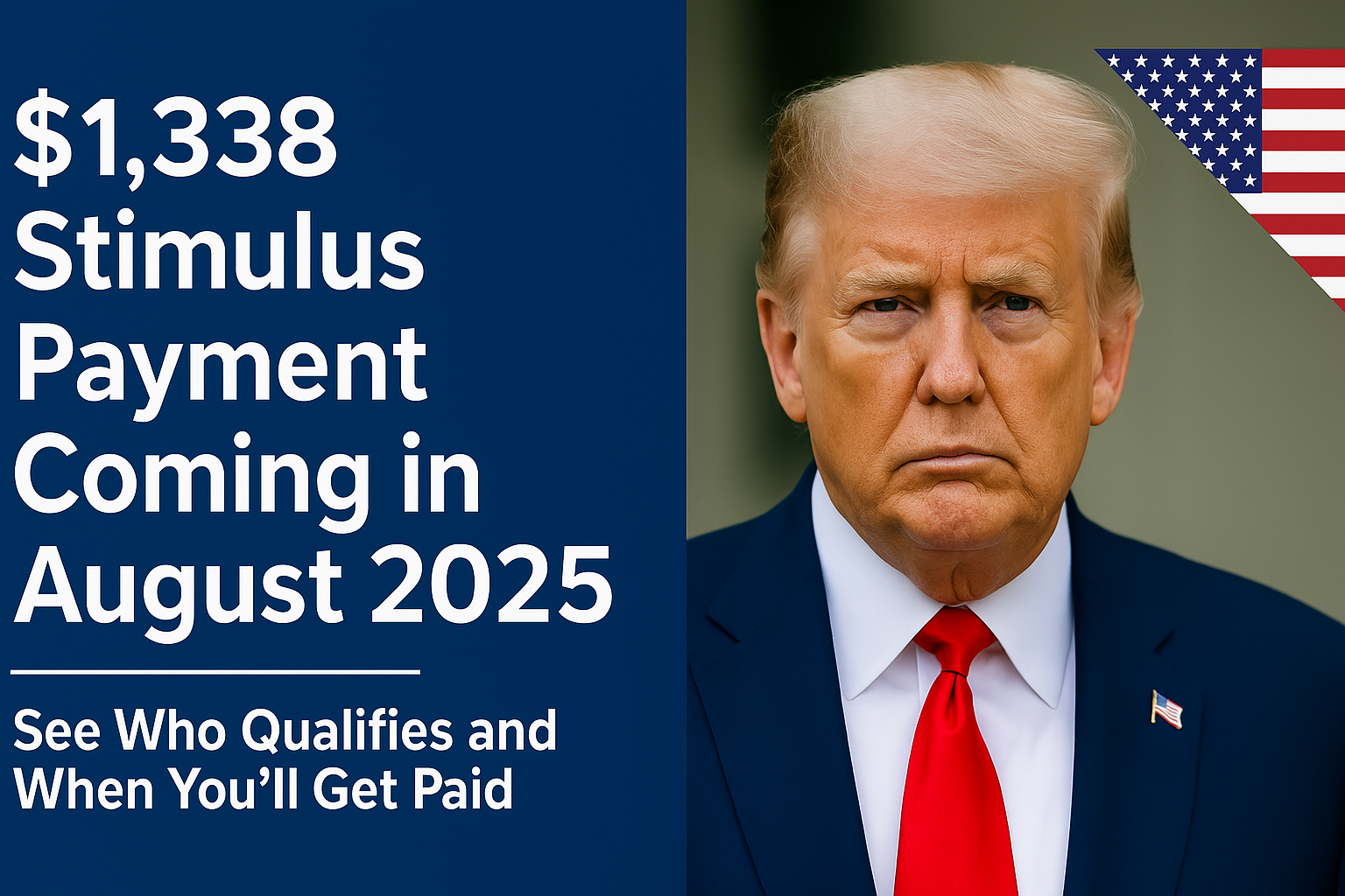 IRS Announces $1,338 Stimulus Payment for August 2025 – Who Qualifies?